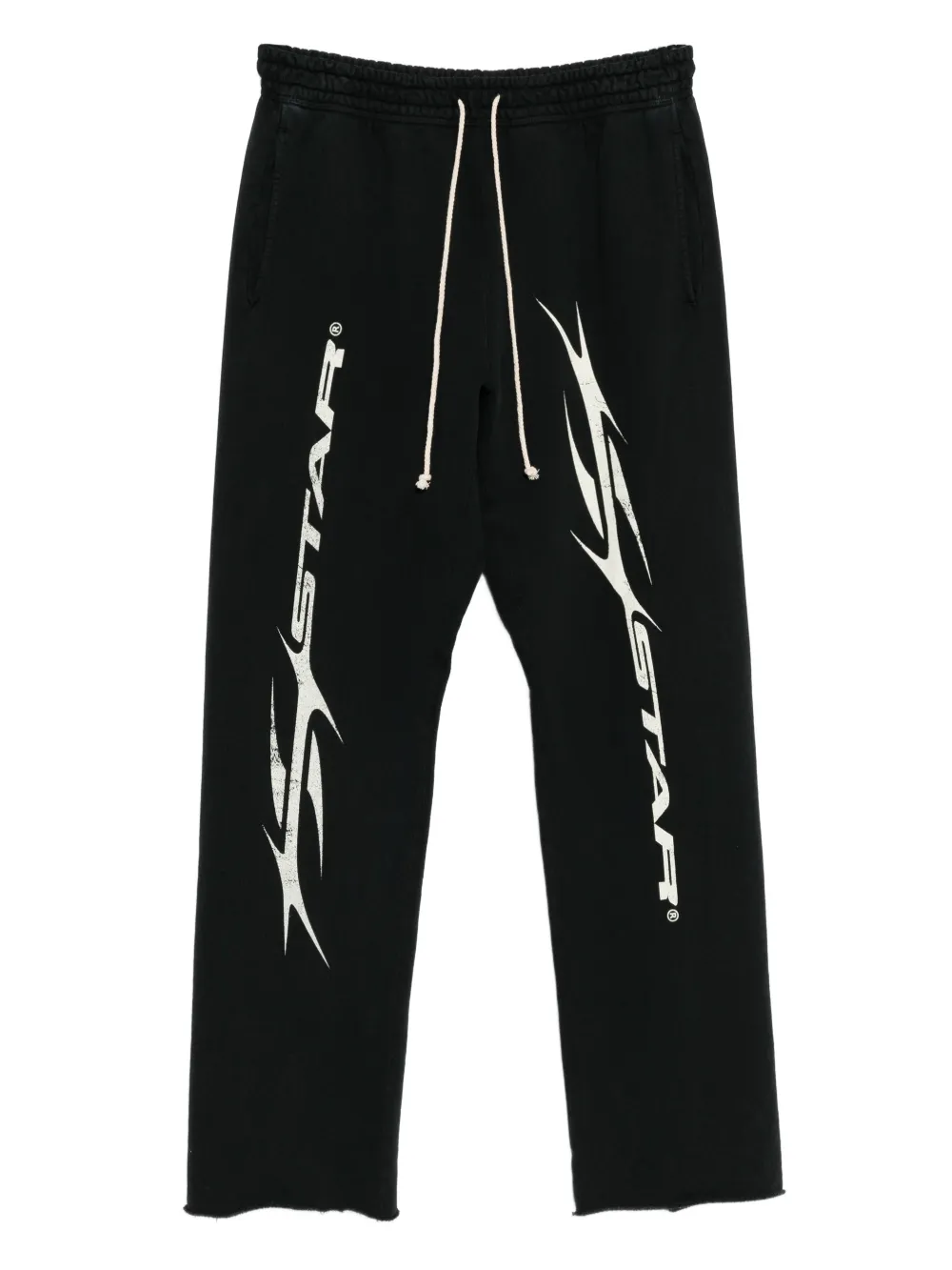HELLSTAR graphic-print cotton trackpants - Nero