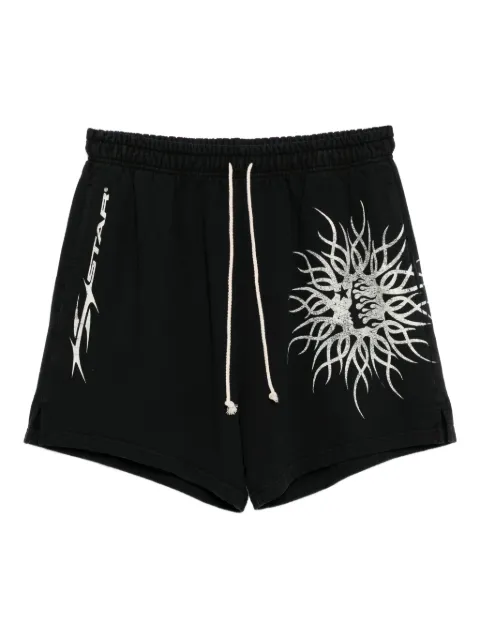 HELLSTAR graphic-print cotton shorts