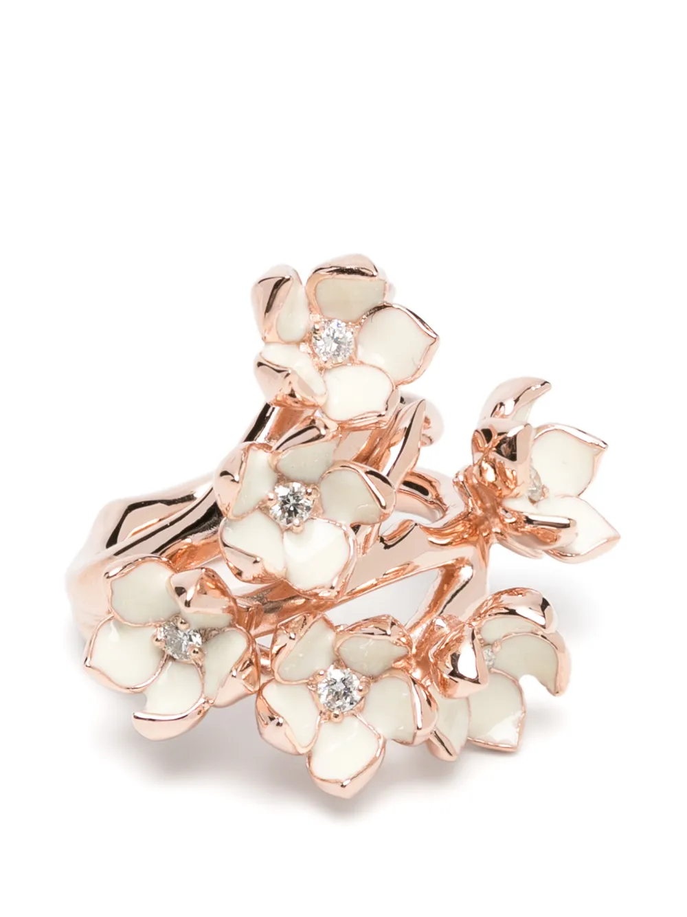 Shaun Leane Cherry Blossom Full Flower diamond ring - Rosa