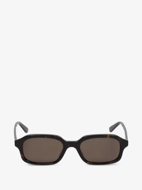 Alexander McQueen Eyewear tortoiseshell-effect rectangle-frame sunglasses