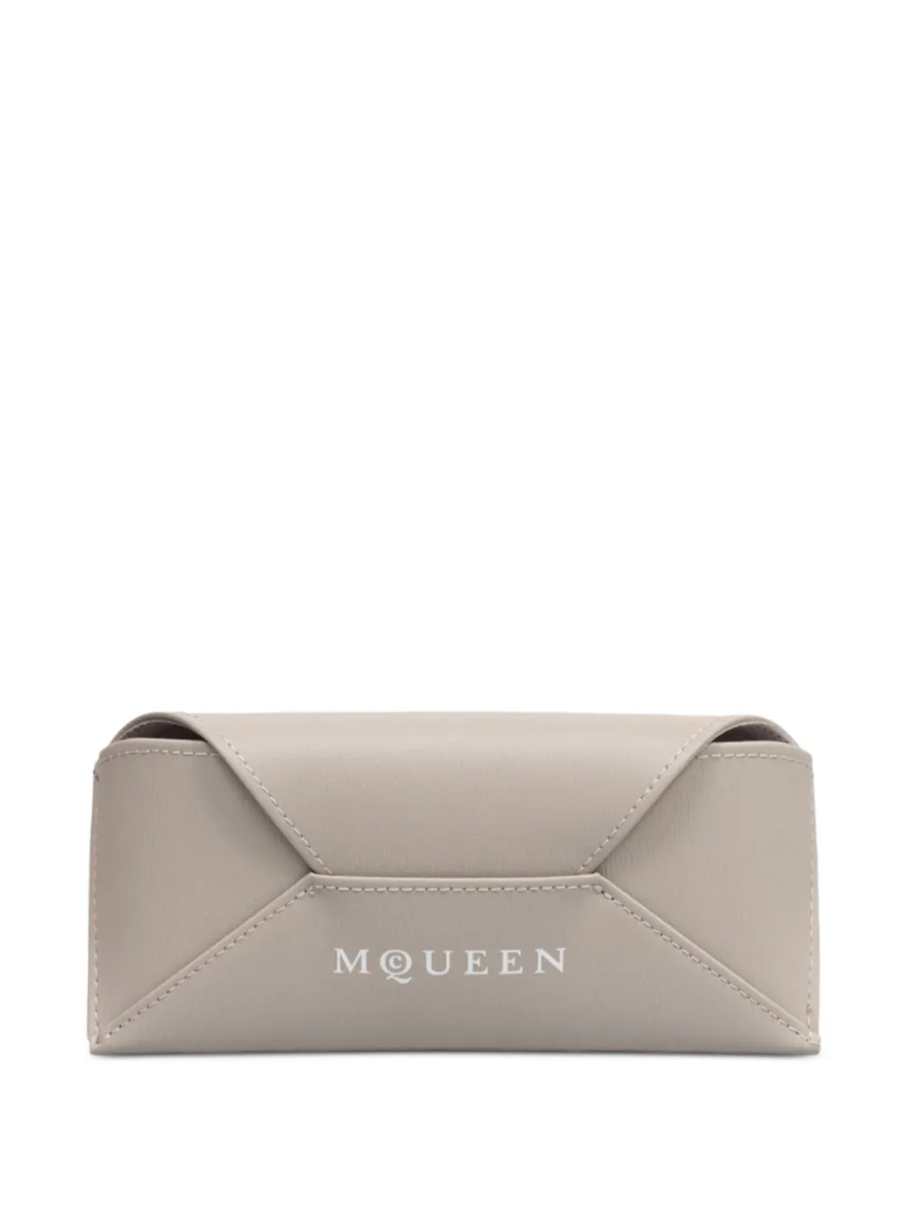 Alexander McQueen Eyewear Zonnebril met rechthoekig montuur Bruin