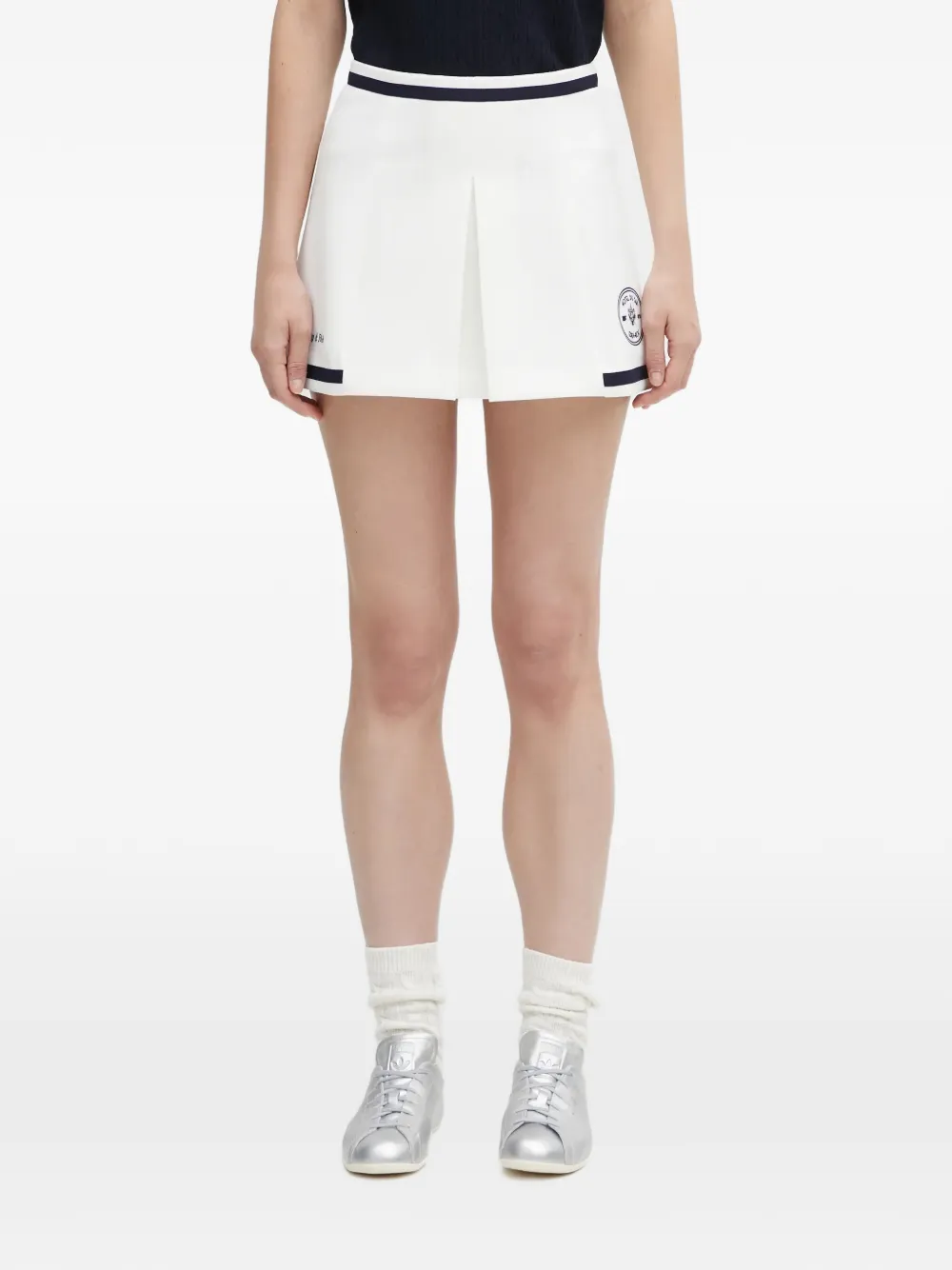 Sporty & Rich Hotel Eden Roc mini skirt - Bianco