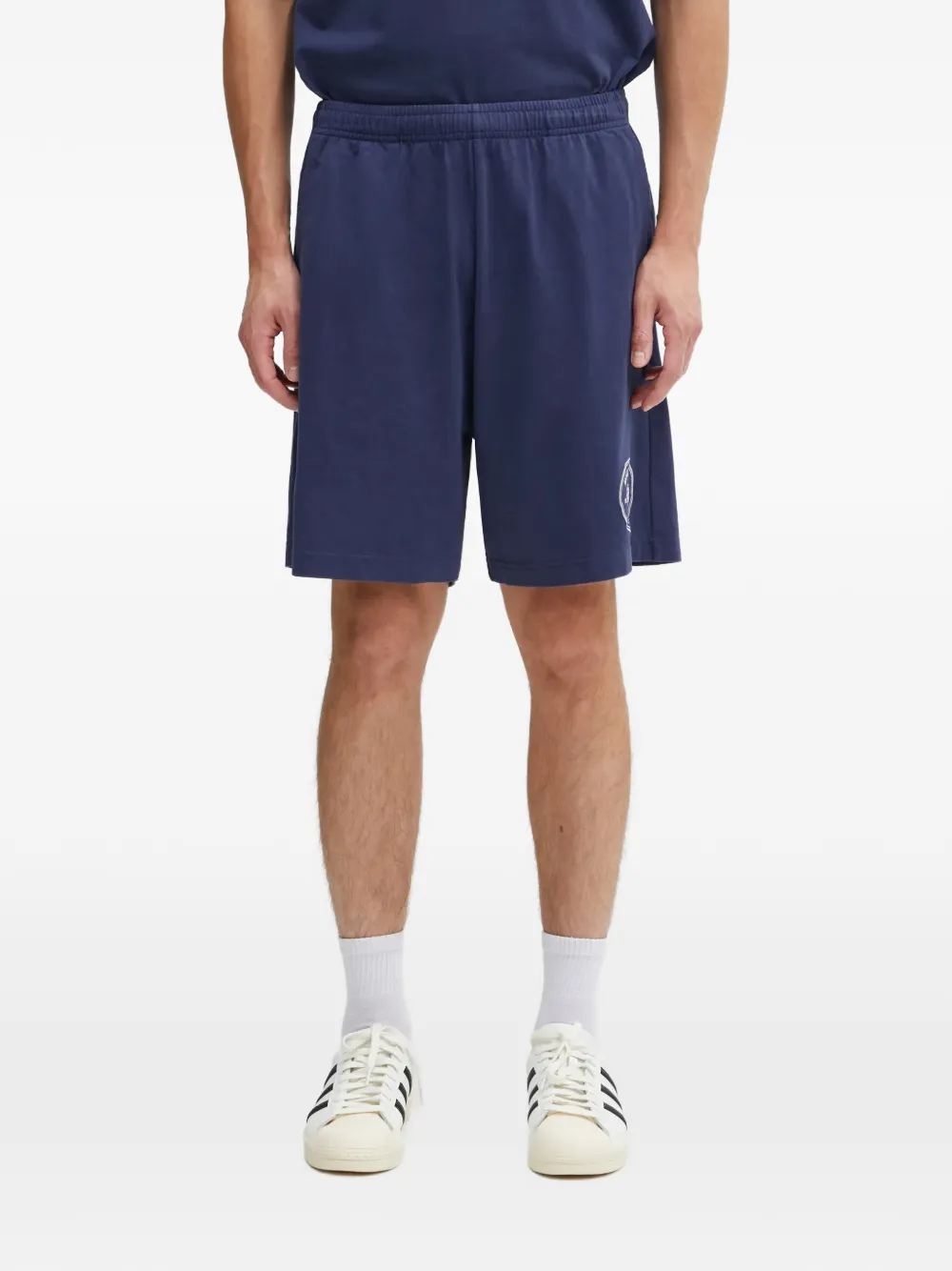 Sporty & Rich Hotel Eden Roc logo shorts - Blu