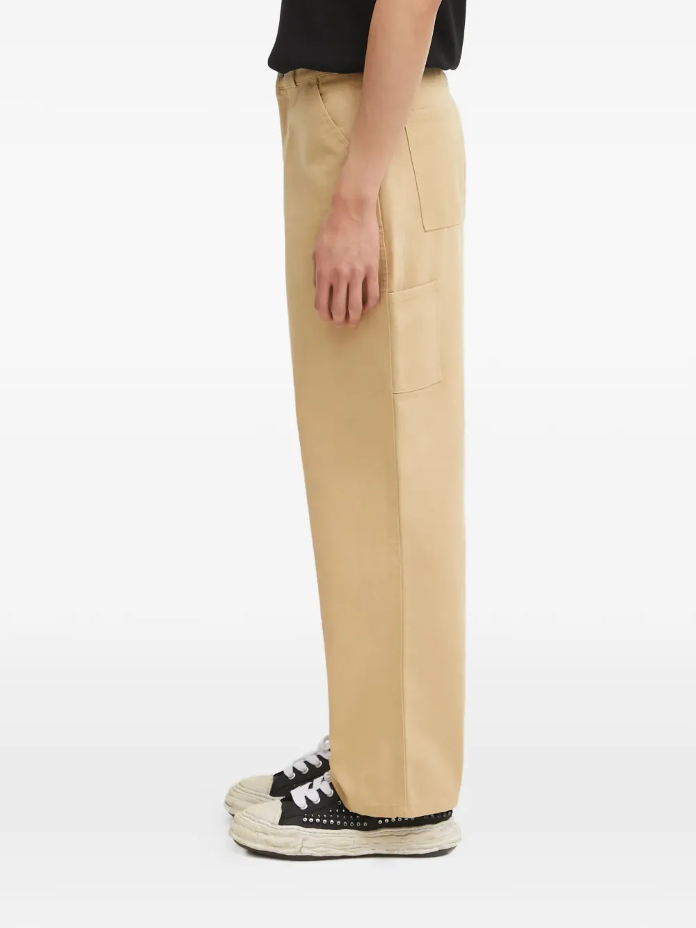 Sporty & Rich Katoenen broek Beige