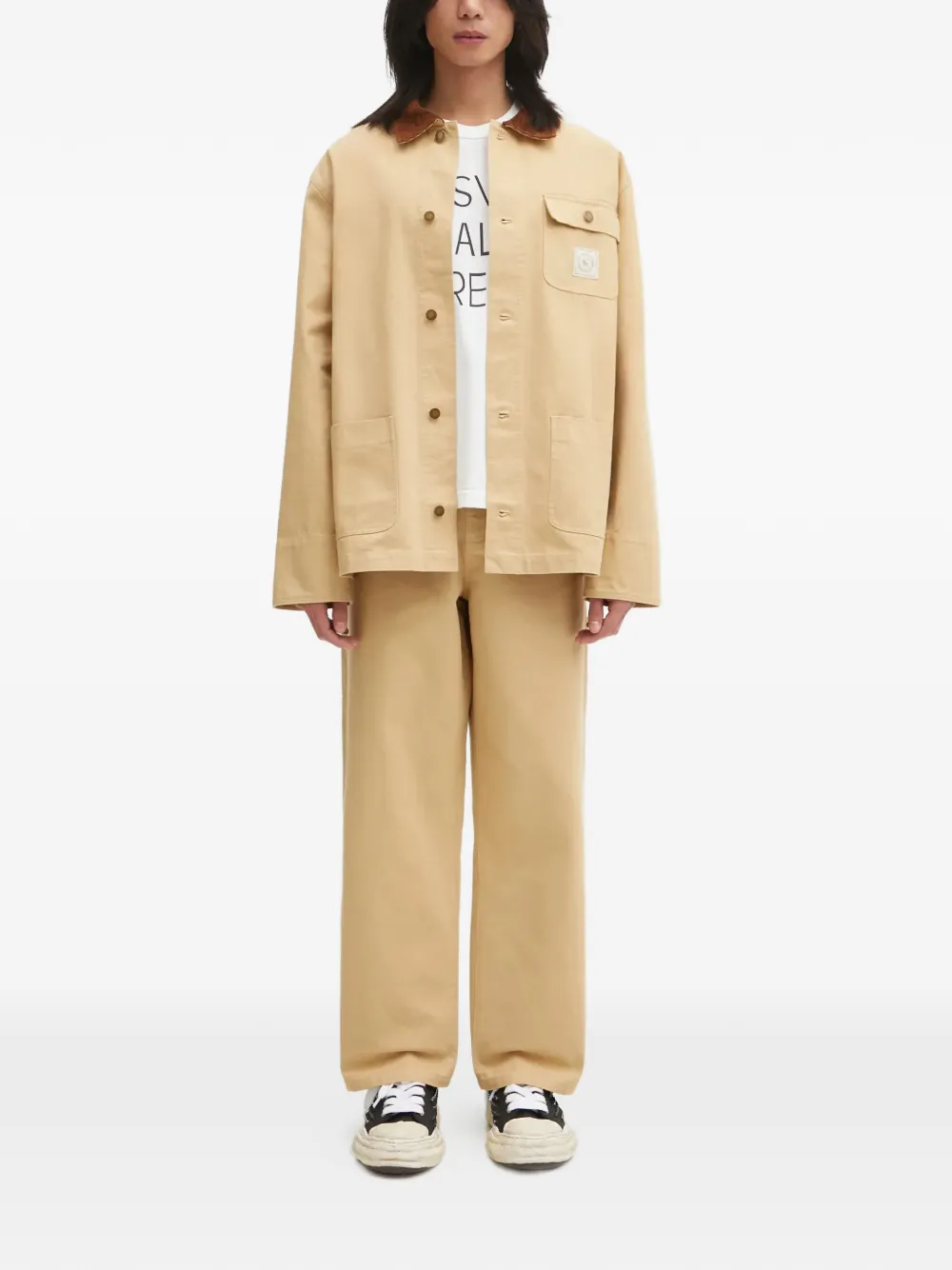 Sporty & Rich cotton trousers - Beige