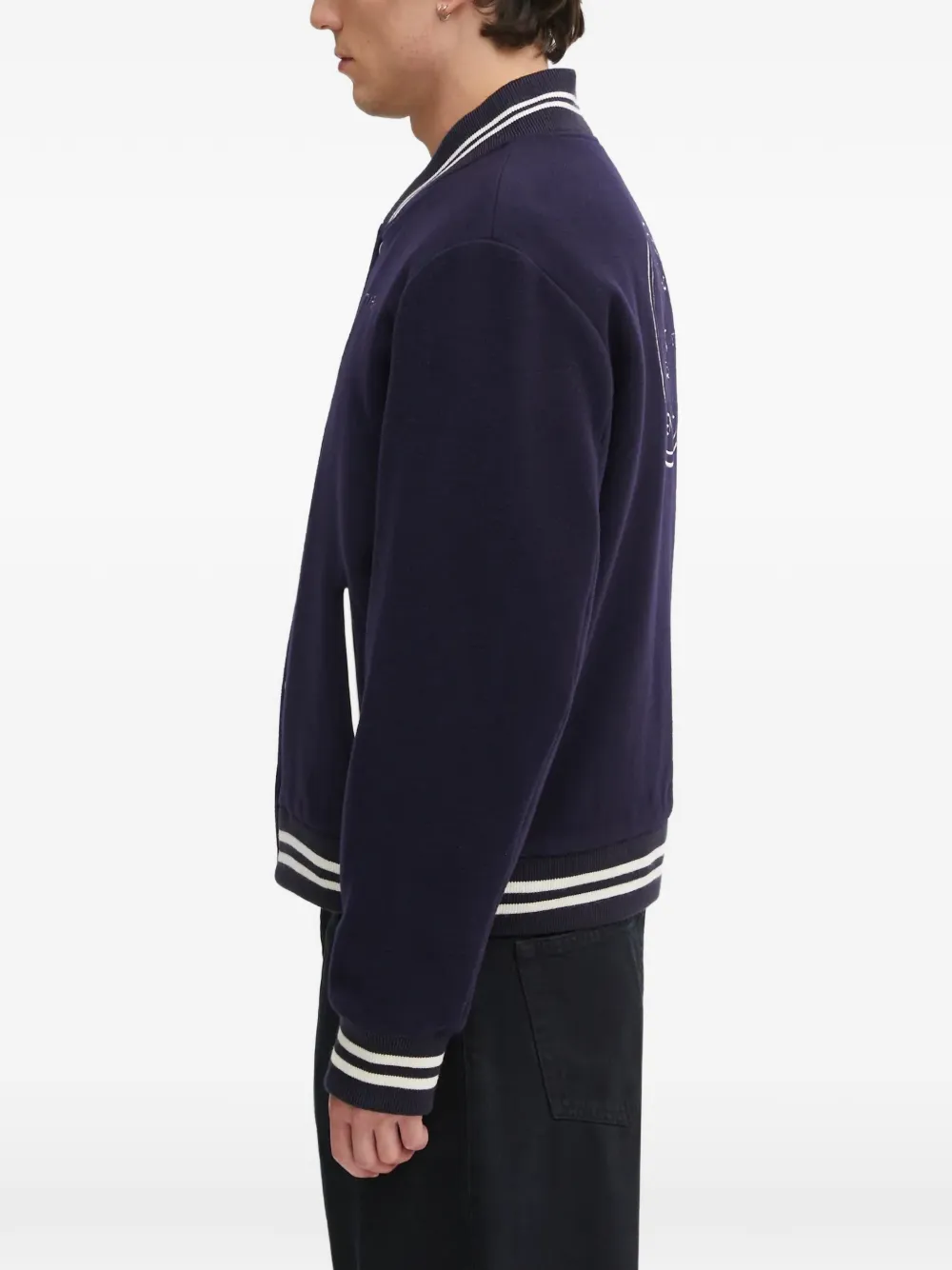  Sporty & Rich Hotel Eden Roc Buttoned Jacket - Blue 
