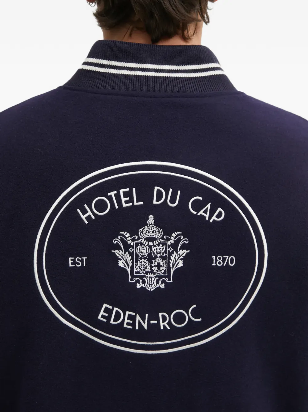 Sporty & Rich Hotel Eden Roc jack met knopen Blauw