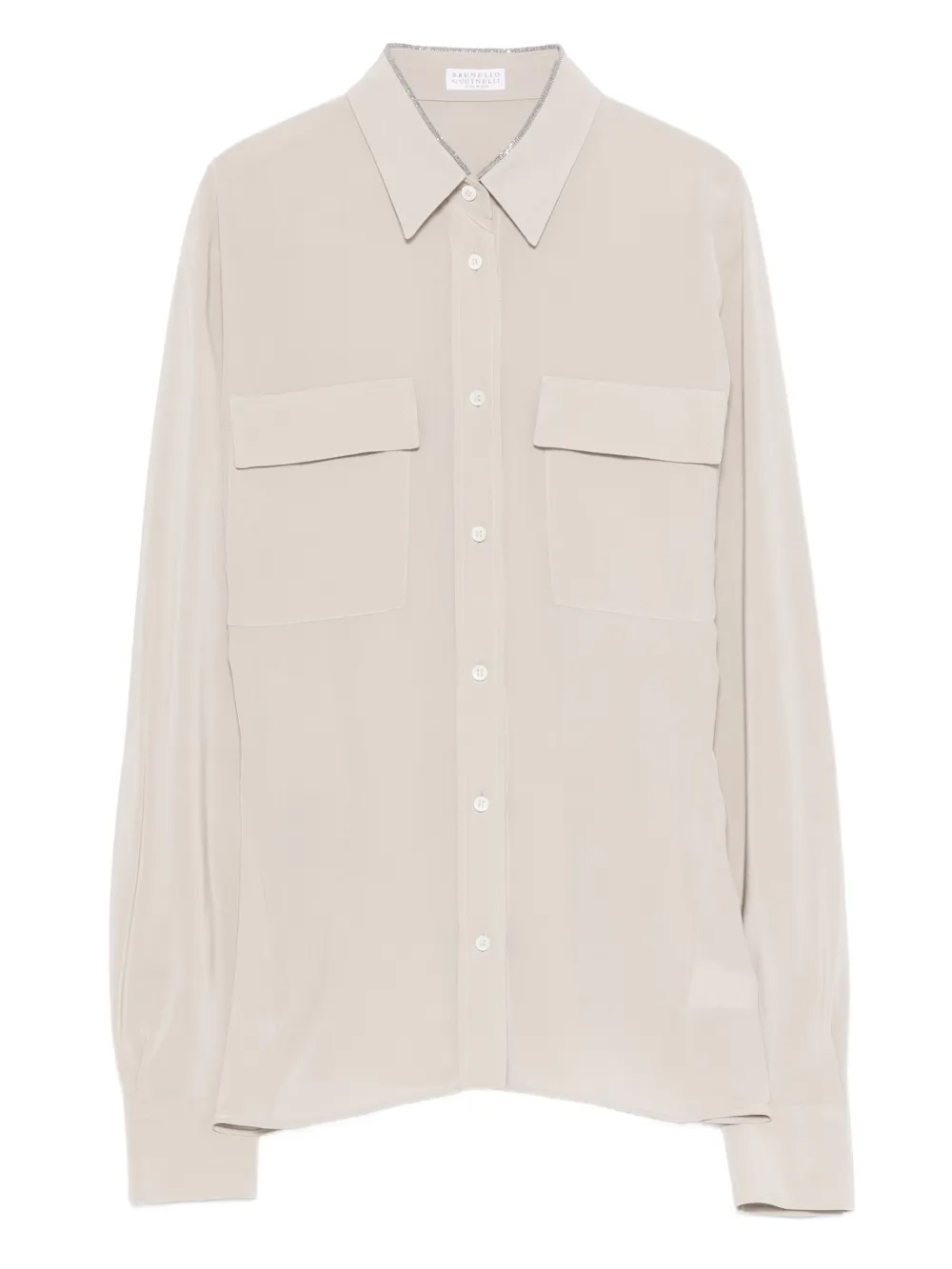 Brunello Cucinelli pocket button shirt - Neutrals