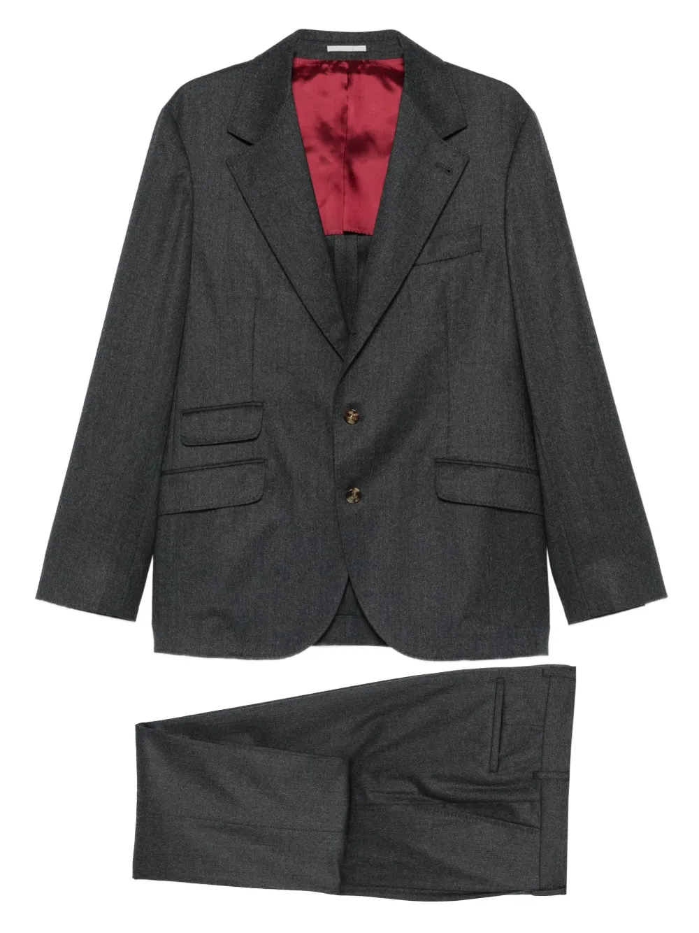 Brunello Cucinelli single-breasted suit - Grigio