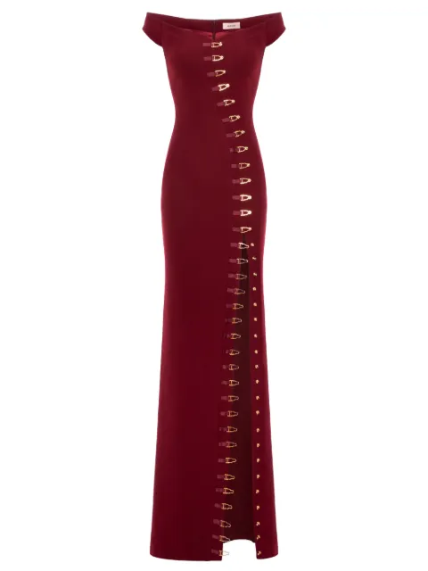 Murmur Ivy embellished slit maxi dress