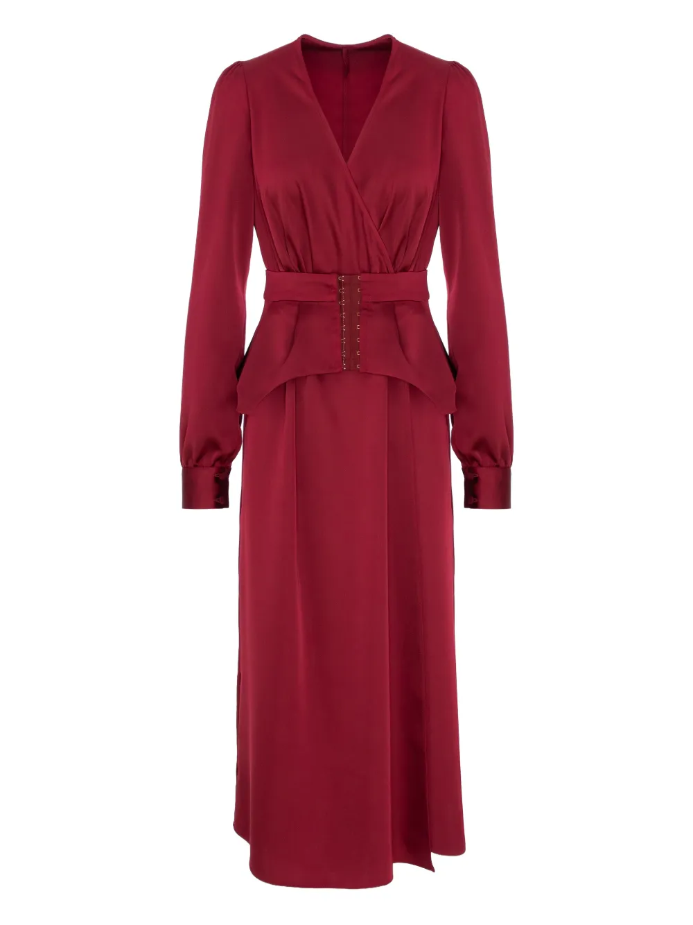 Murmur robe longue à manches courtes | rouge | Image 1