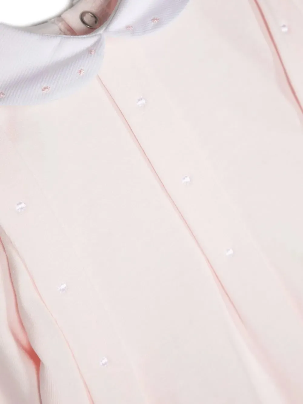  Siola Embroidered-dots Pleated Body - Pink 