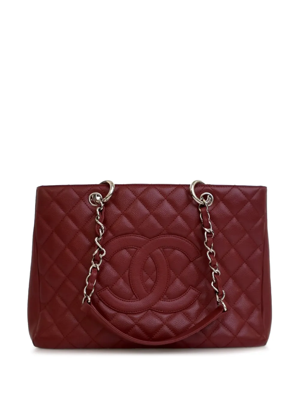 CHANEL Pre-Owned Borsa tote Grand Shopping in pelle Caviar 2008-2009 - Rosso