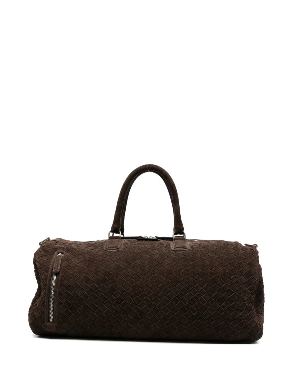 Officine Creative Armor woven suede holdall bag - Marrone