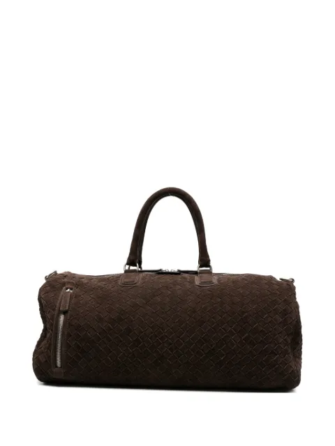 Officine Creative Armor woven suede holdall bag