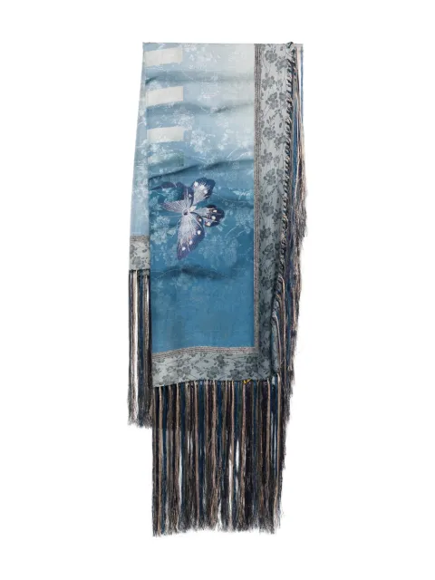 Pierre-Louis Mascia Aloeuw butterfly-motif printed scarf
