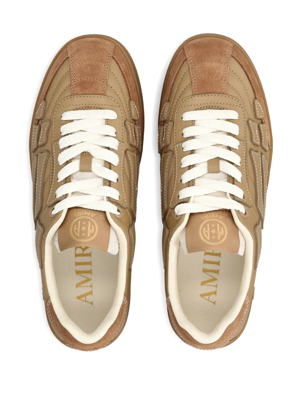 AMIRI Pacific Bones leren sneakers Beige