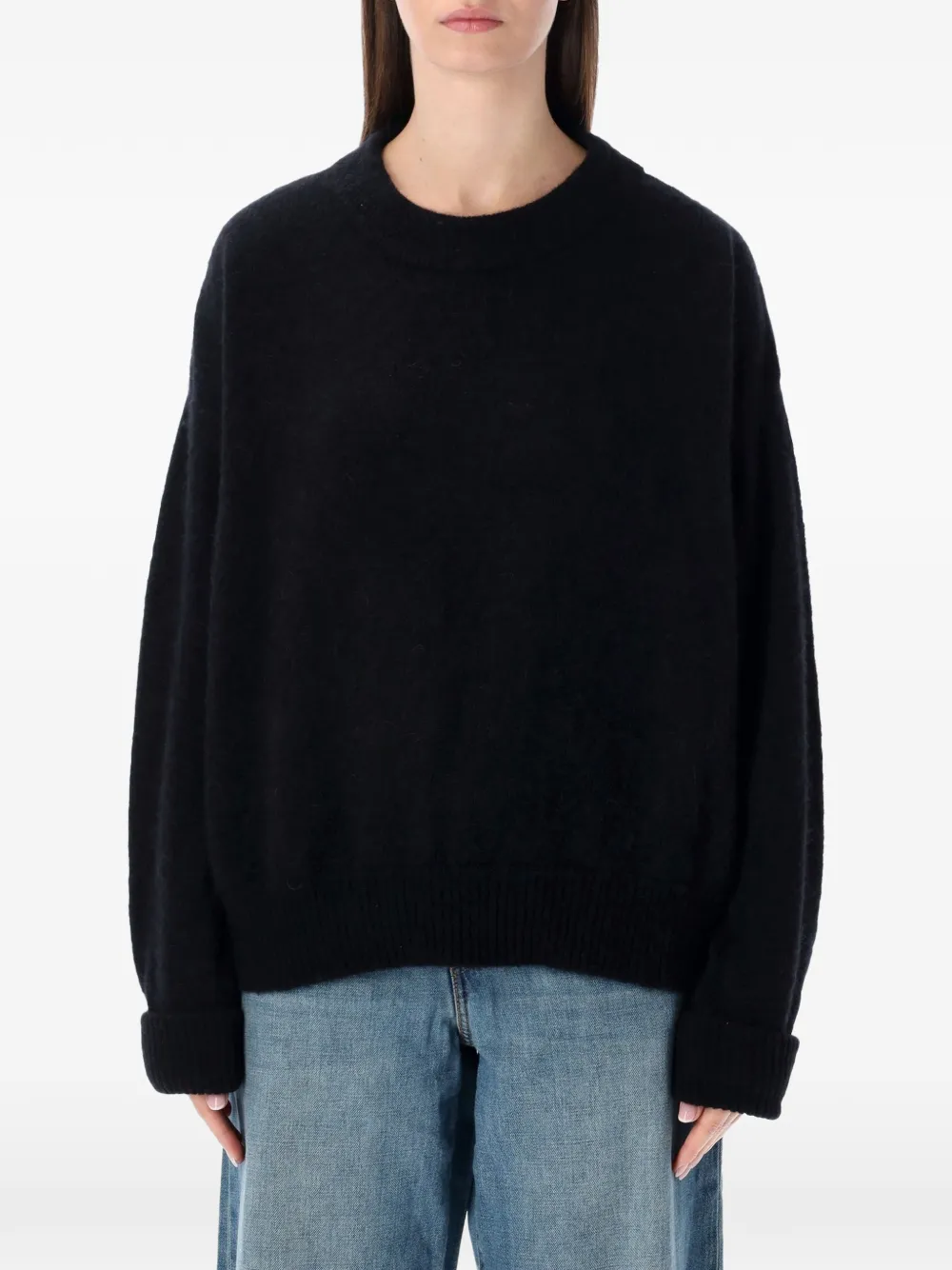 American Vintage VITOW cre-neck sweater - Nero