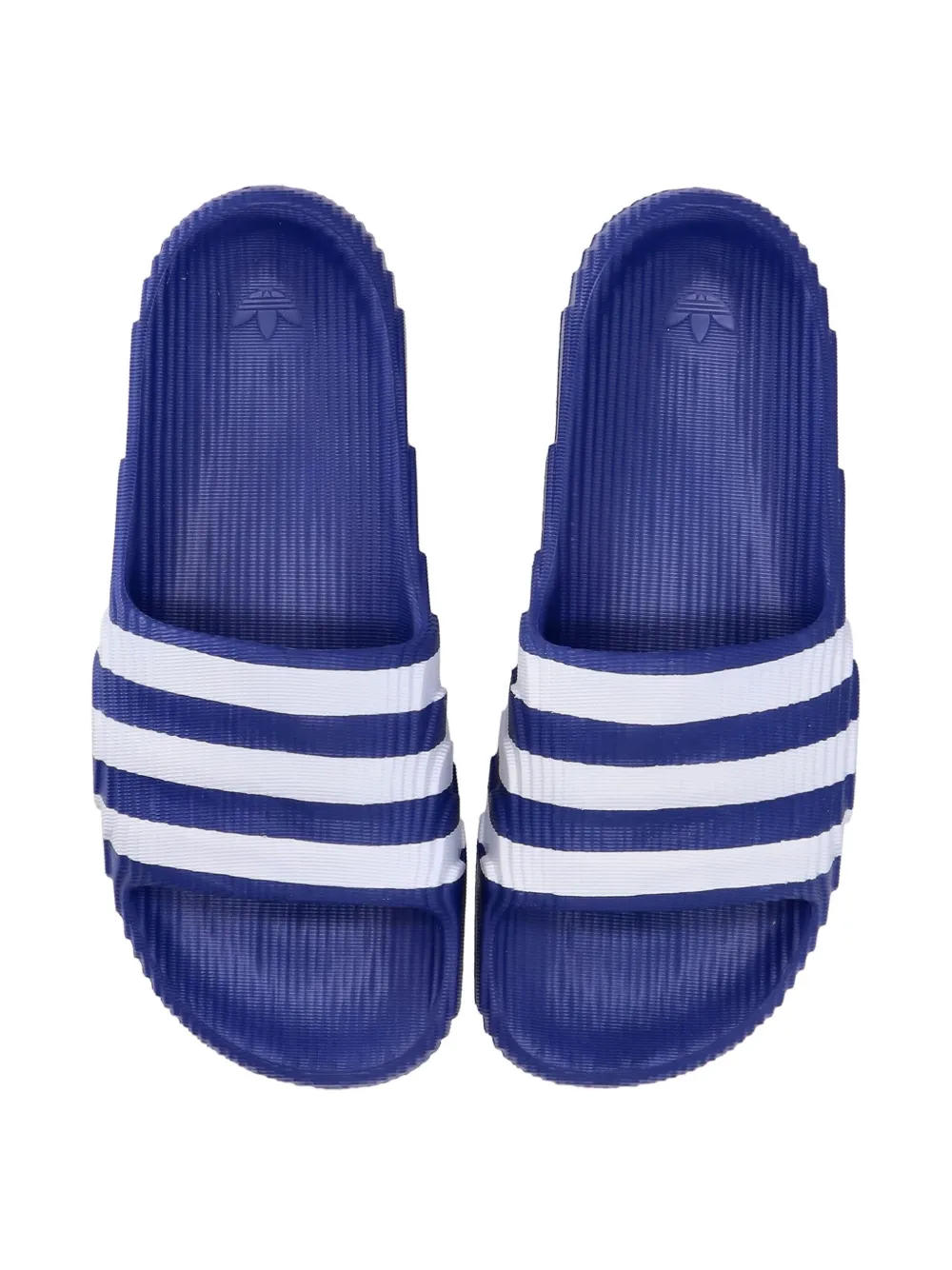 adidas Adilette 22 gestreepte slippers Blauw