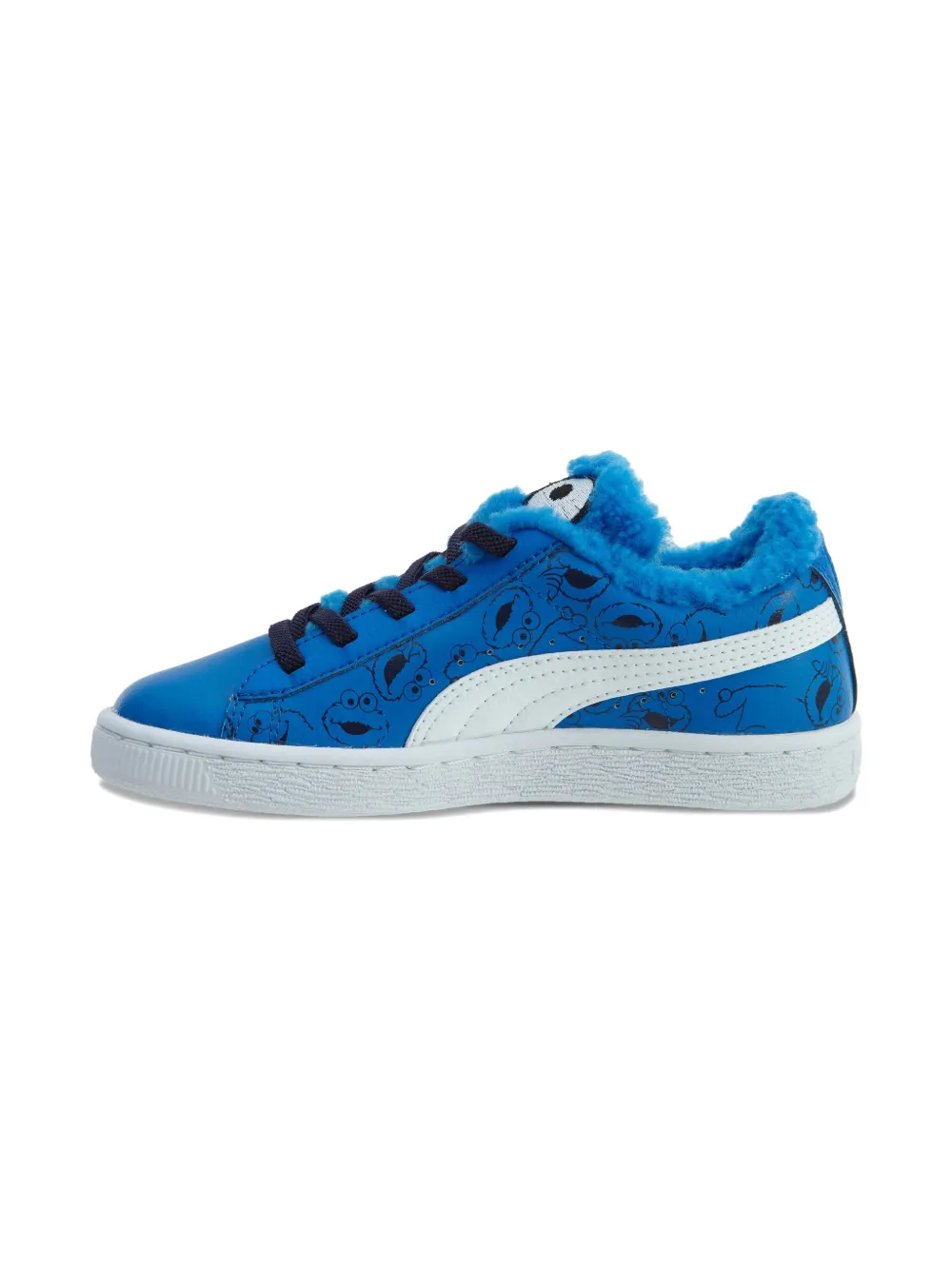 Puma Kids x Sesame Street Basket CM Cookie Monster graphic sneakers - Blauw