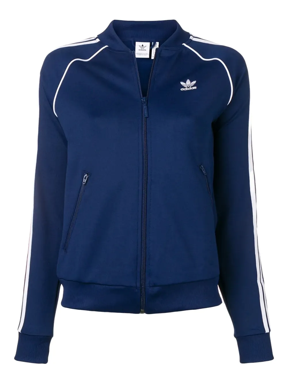 adidas Giacca Superstar con dettaglio a righe - Blu