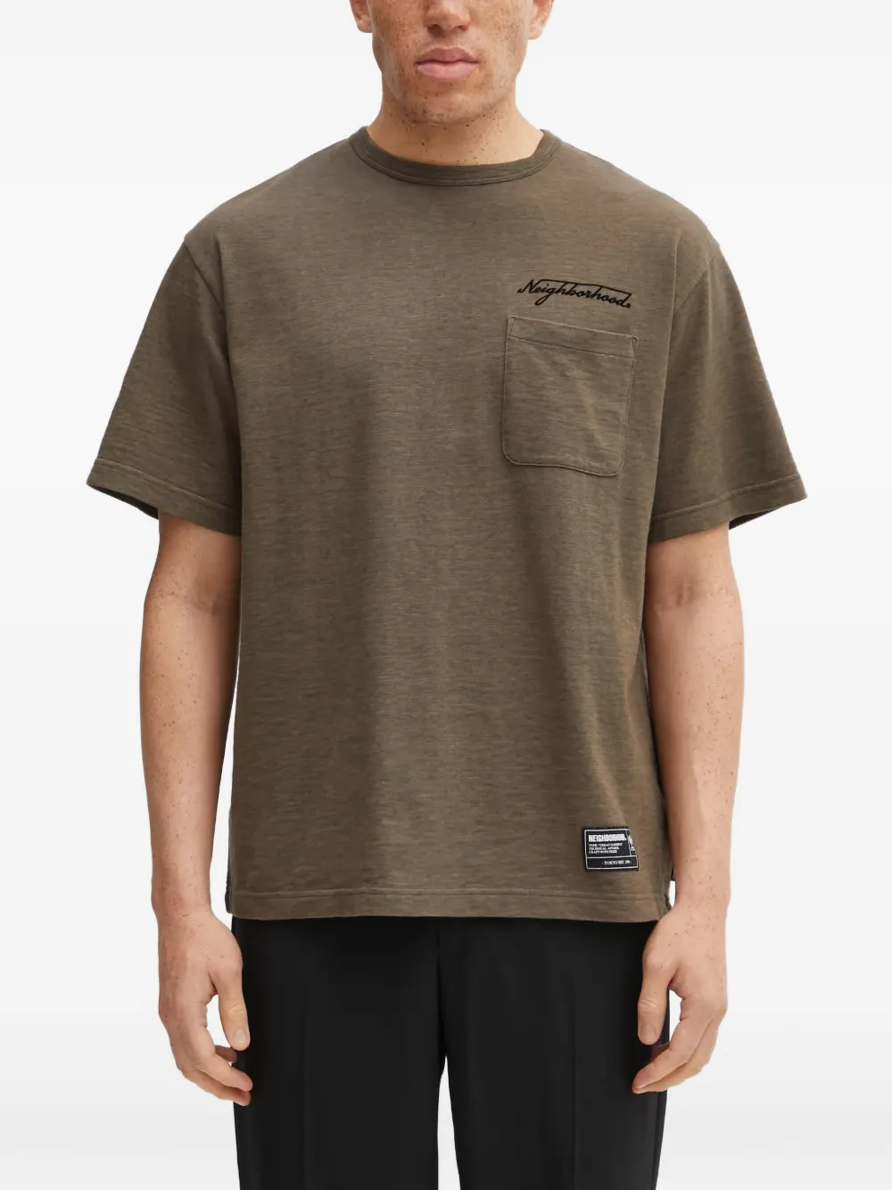 Neighborhood pocket T-shirt - Verde