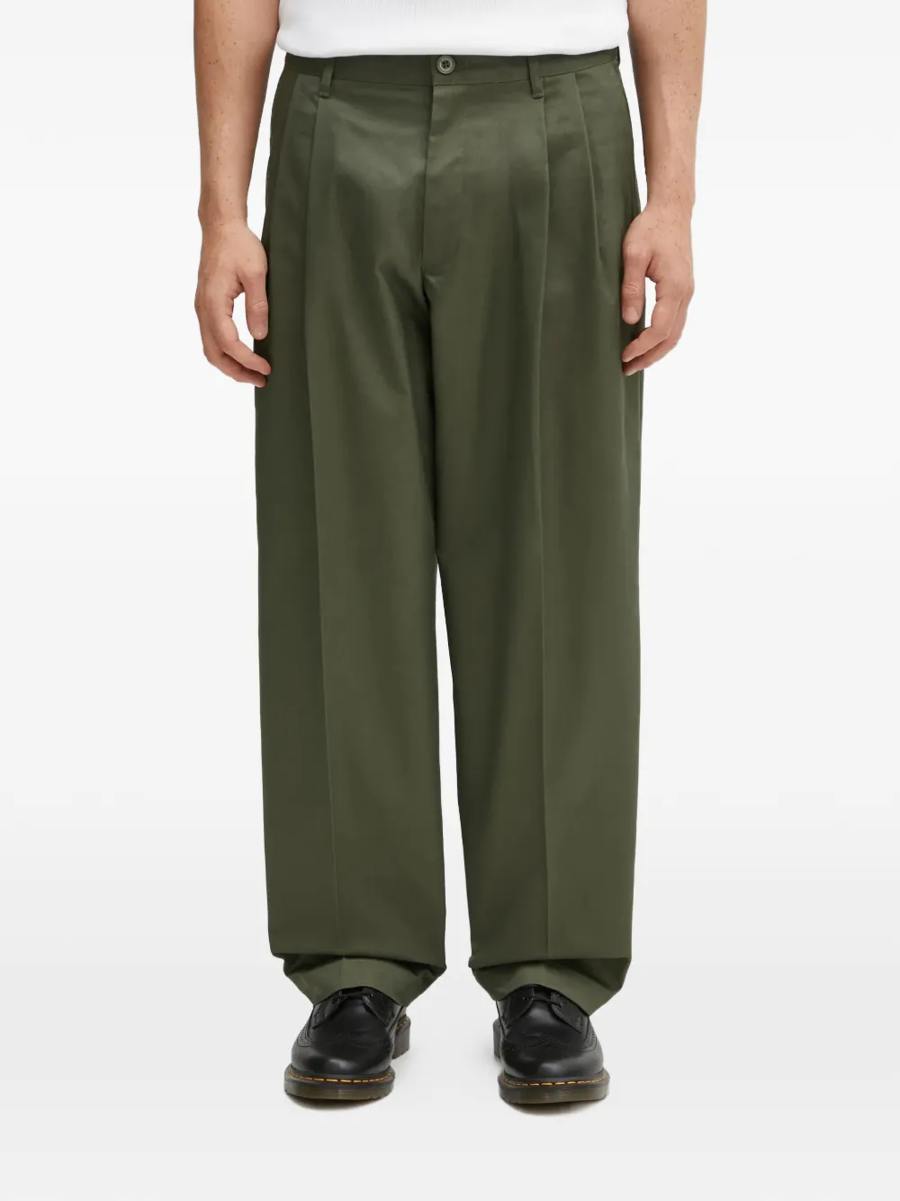 Neighborhood pleated trousers - Verde