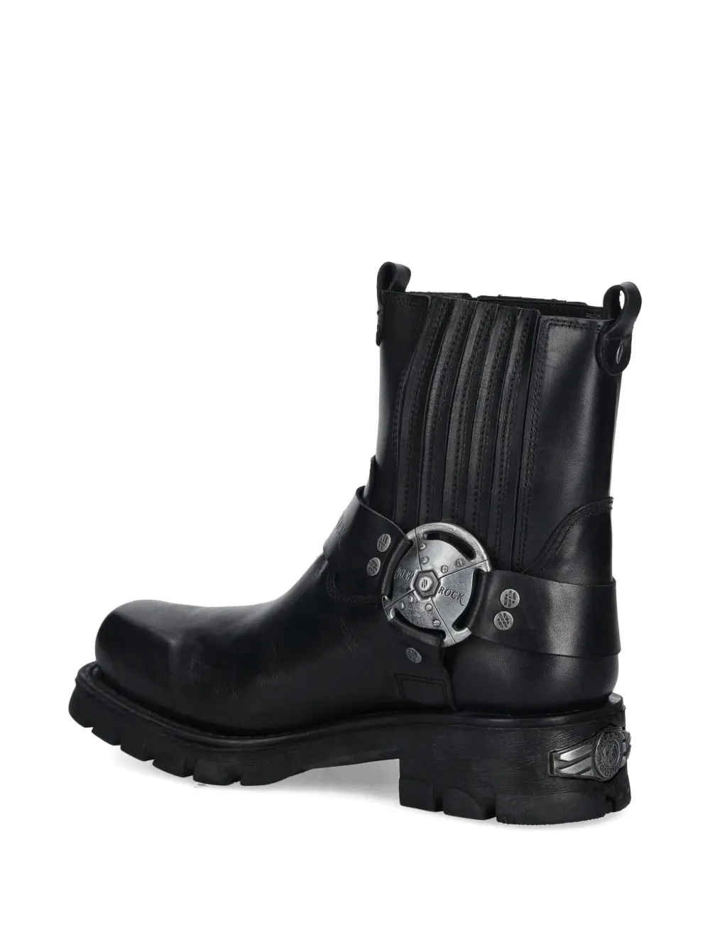 NEW ROCK Laarzen met gespbandje Zwart