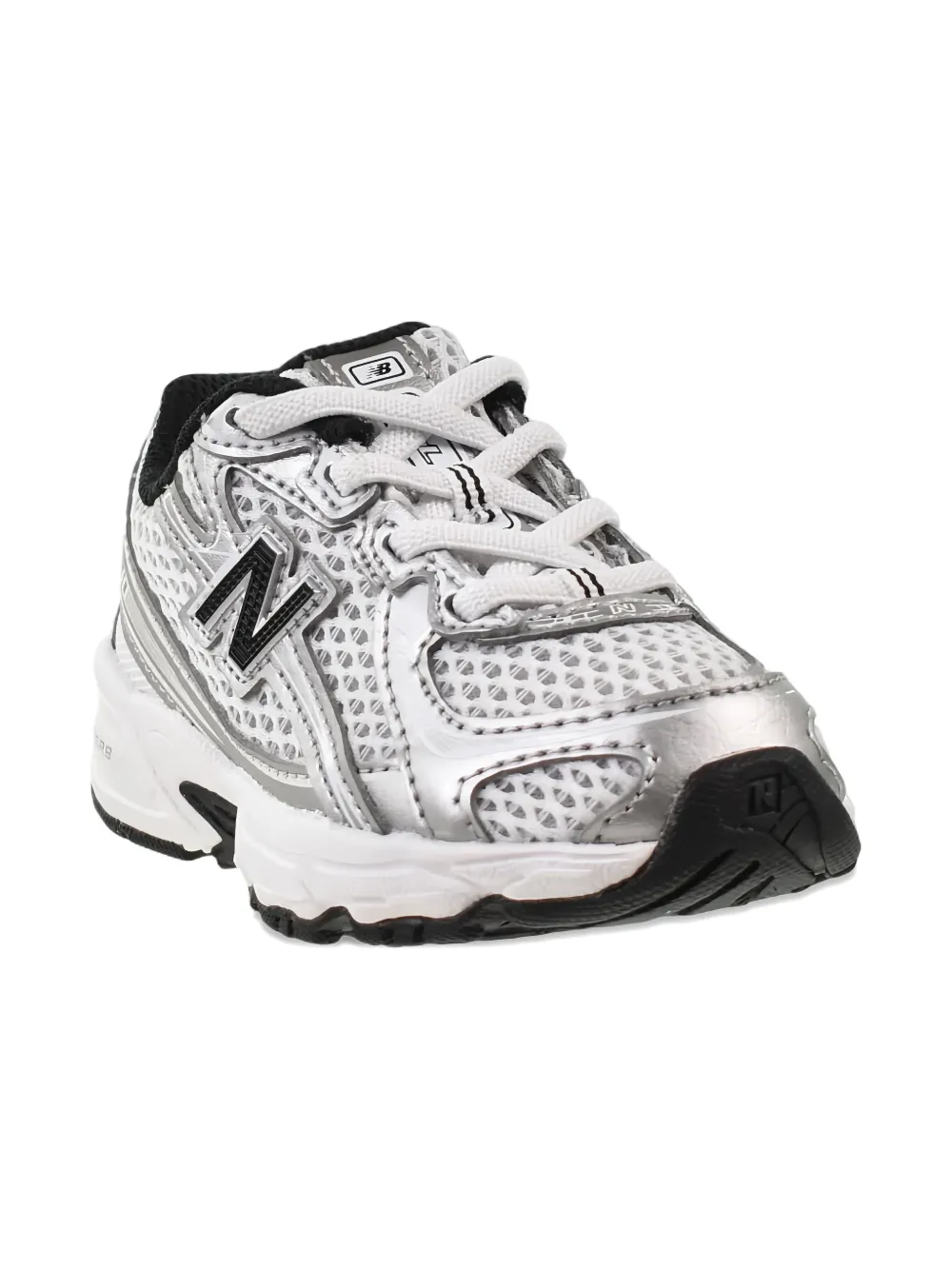 New Balance logo trainers Zilver