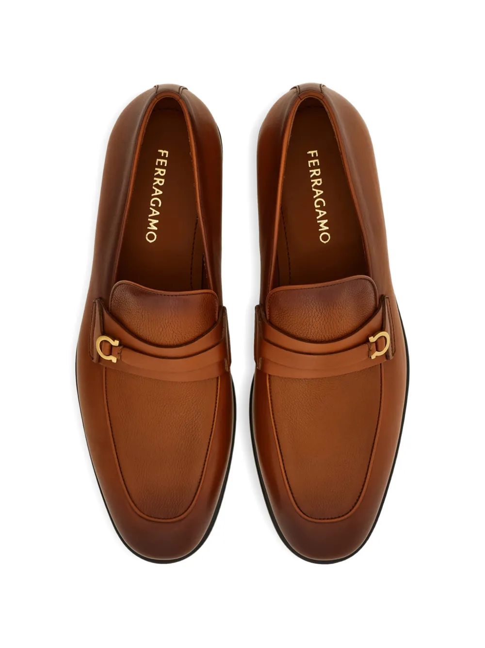 Ferragamo Loafers met ronde neus Bruin