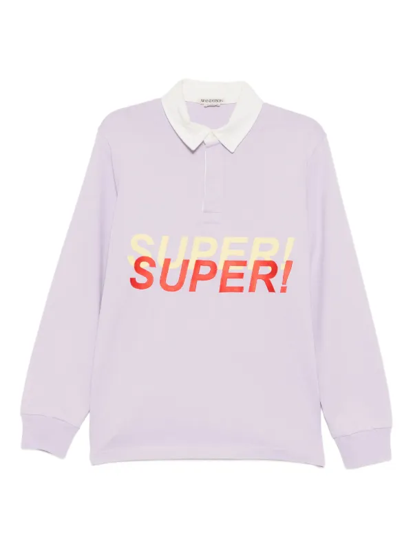 JW Anderson Super Speed ポロシャツ | パープル | FARFETCH JP