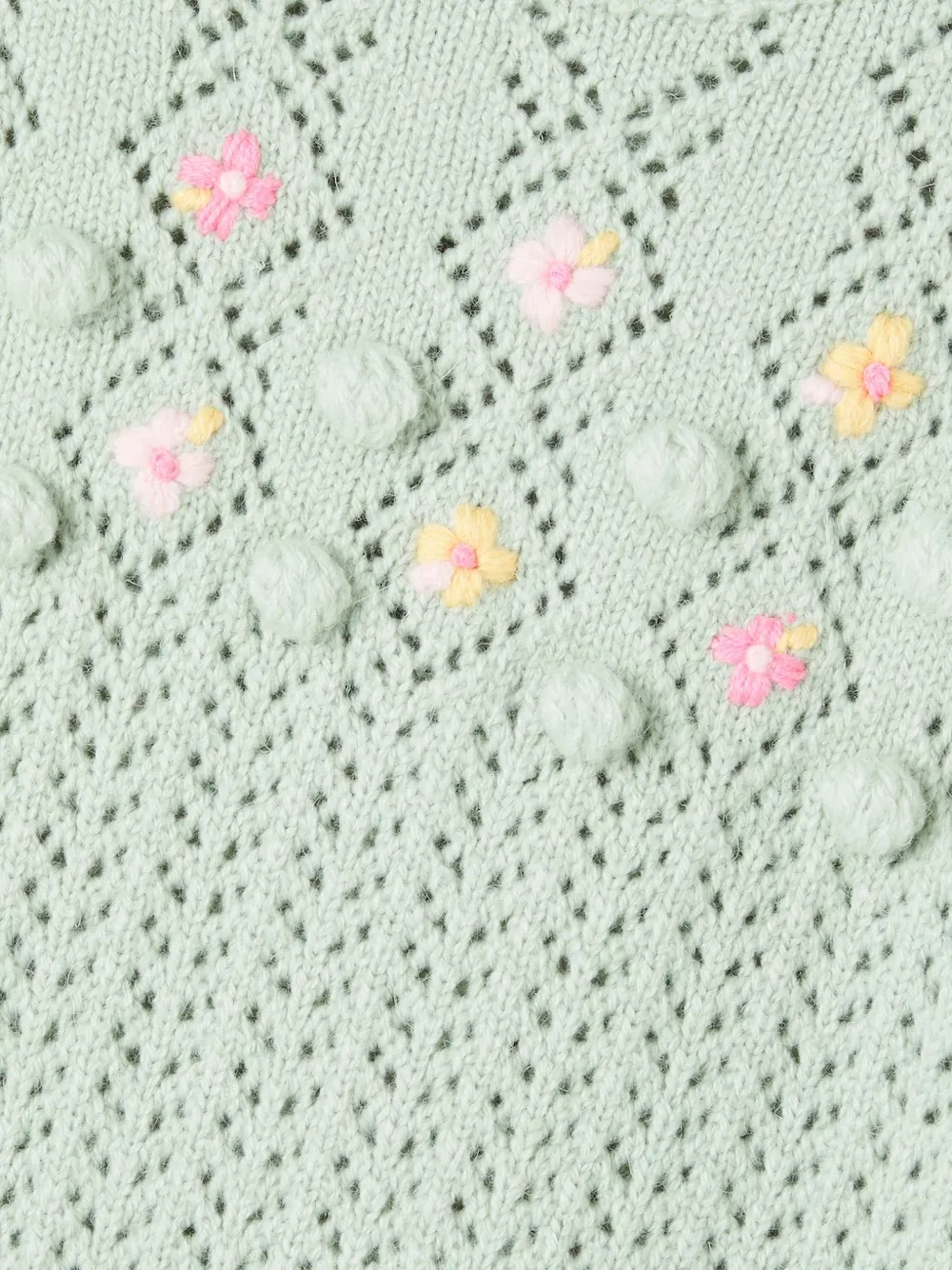 LOUISE MISHA KIDS Vakita trui met geborduurde pompon Groen