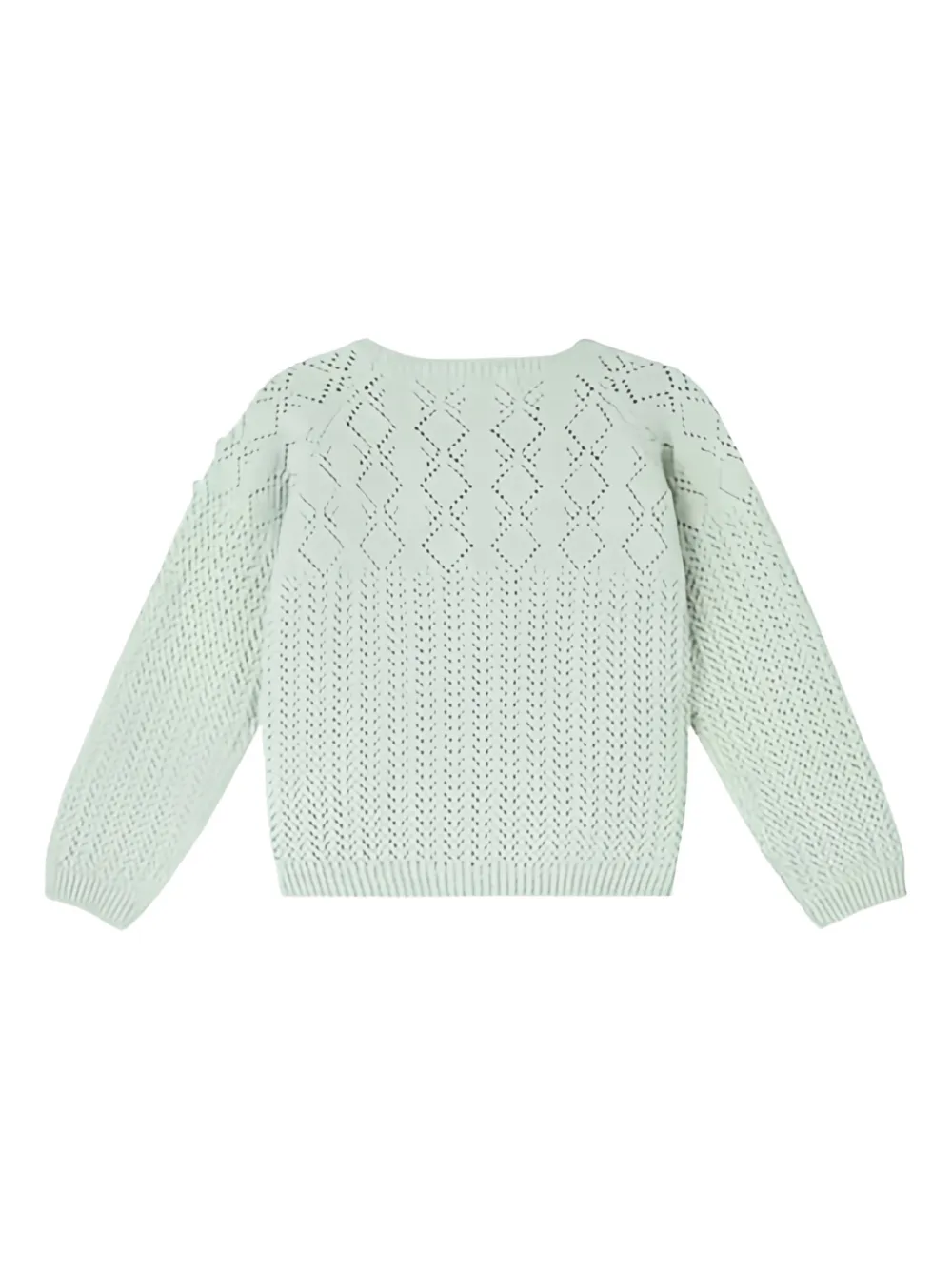 LOUISE MISHA KIDS Vakita trui met geborduurde pompon Groen