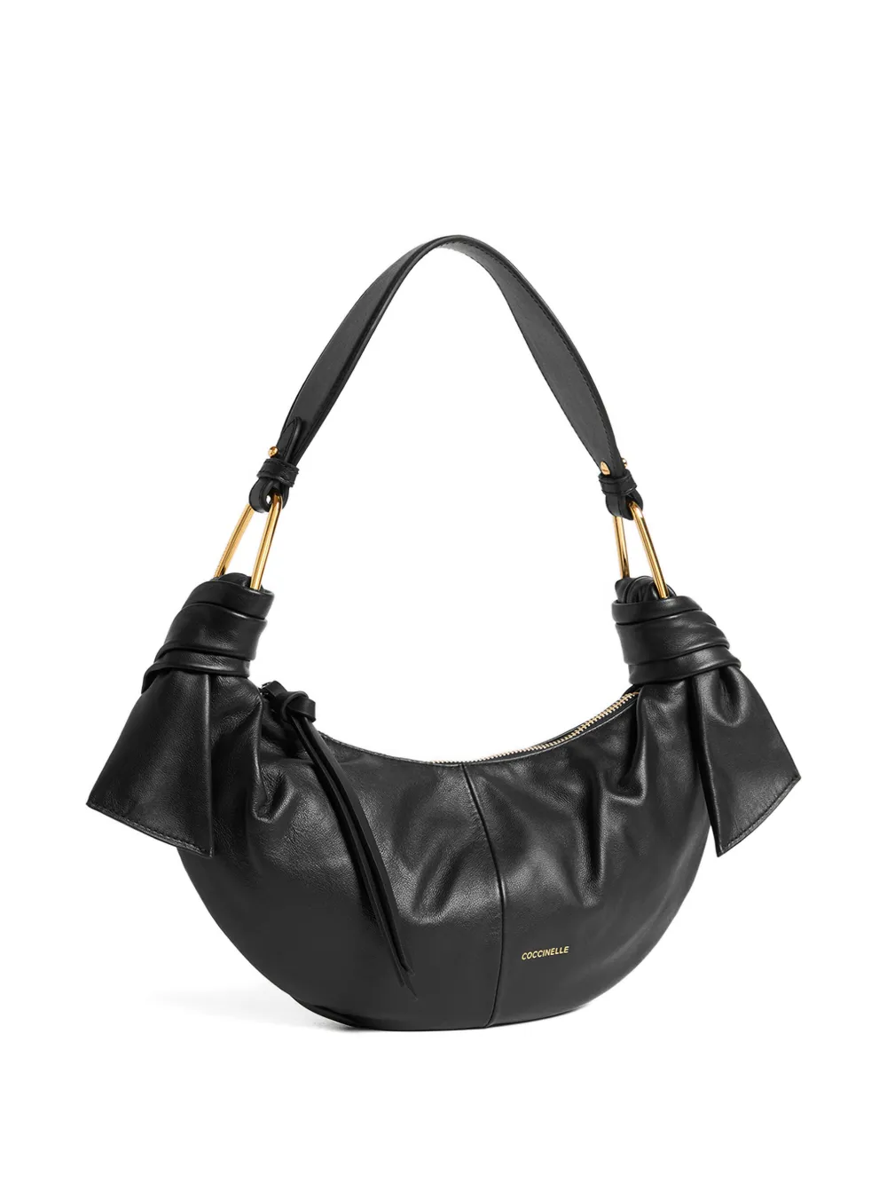 Coccinelle small Furoshiki shoulder bag - Zwart