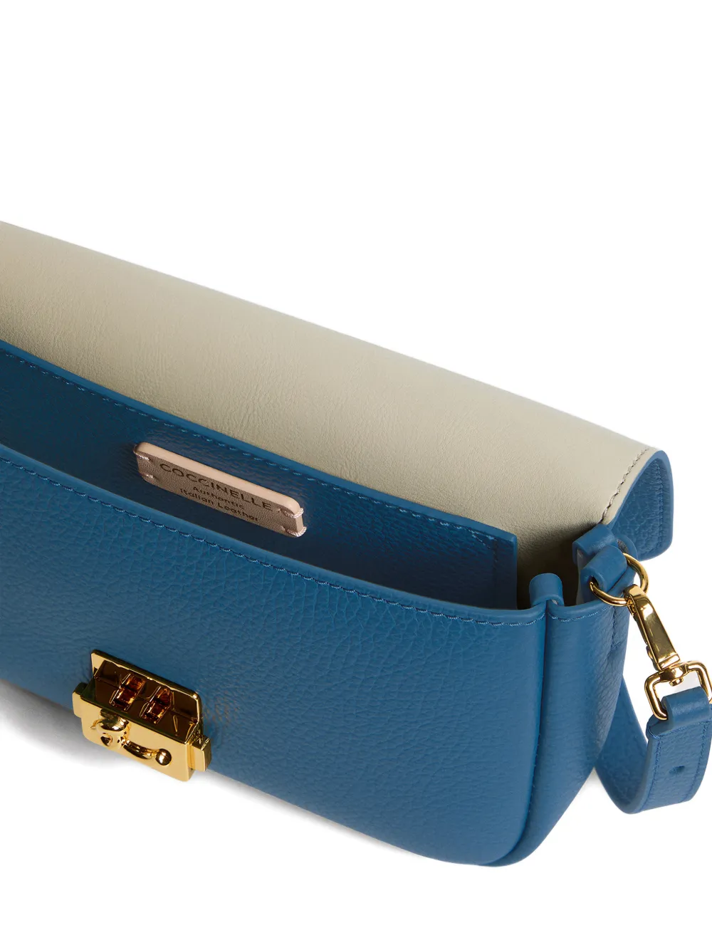 Coccinelle Schoudertas met logoplakkaat Blauw