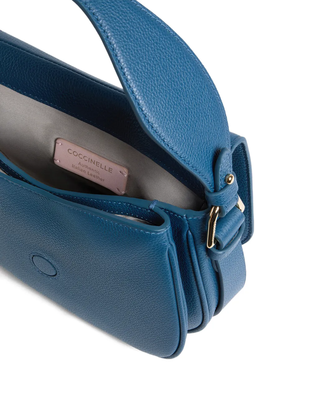 Coccinelle Mavery kleine schoudertas met gesp Blauw