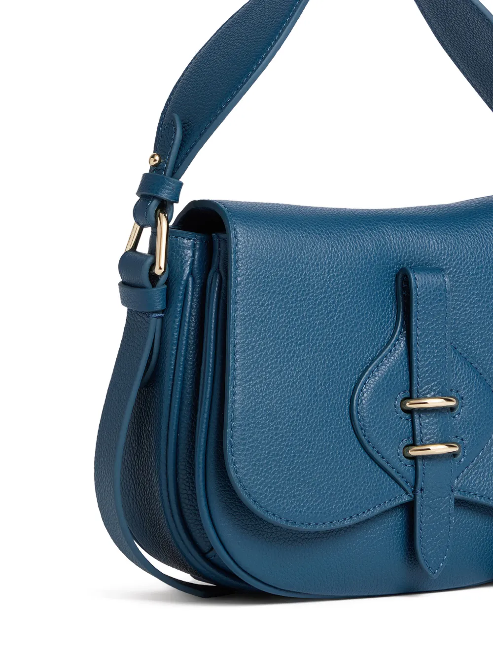 Coccinelle Mavery kleine schoudertas met gesp Blauw