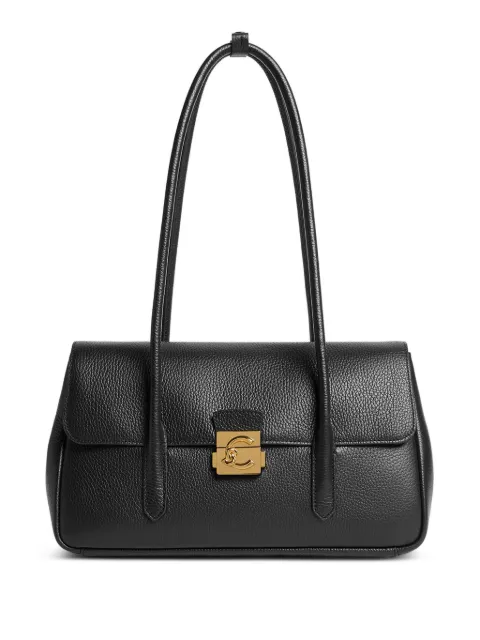 Coccinelle bolsa de hombro con hebilla del logo