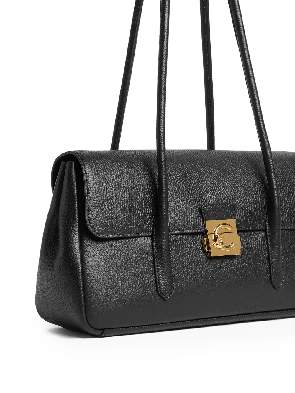 Coccinelle Grote C-Me Lock schoudertas Zwart