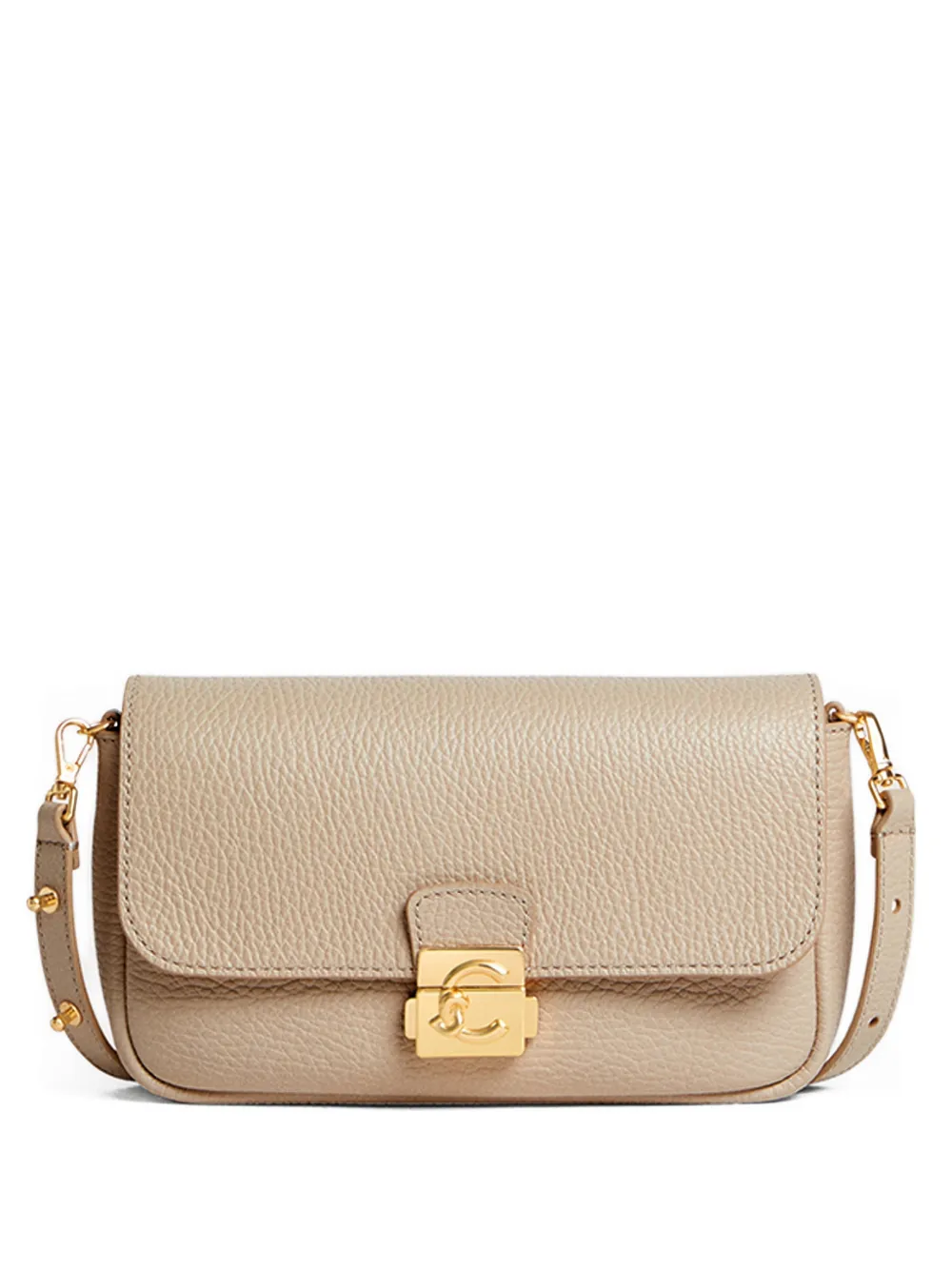 Coccinelle mini logo-plaque shoulder bag - Toni neutri