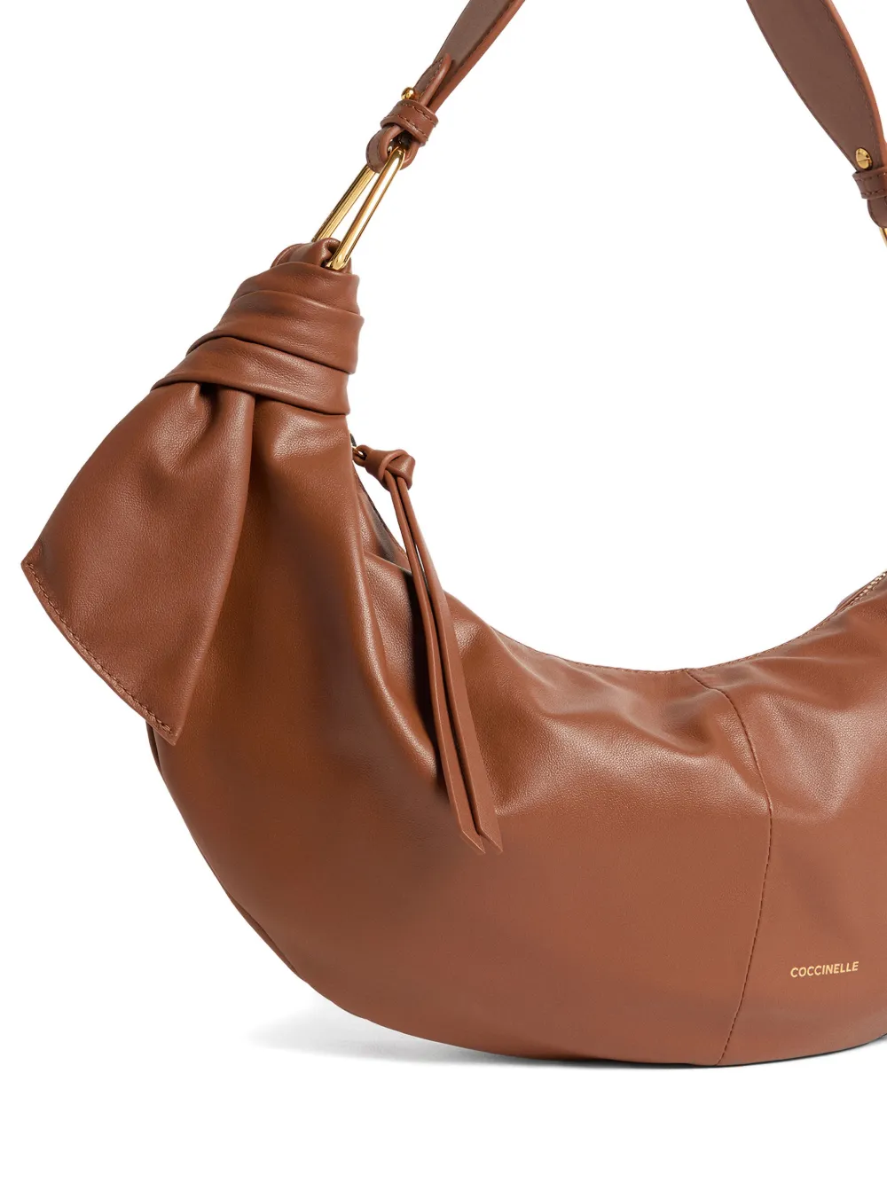 Coccinelle Medium Furoshiki geknoopte schoudertas Bruin