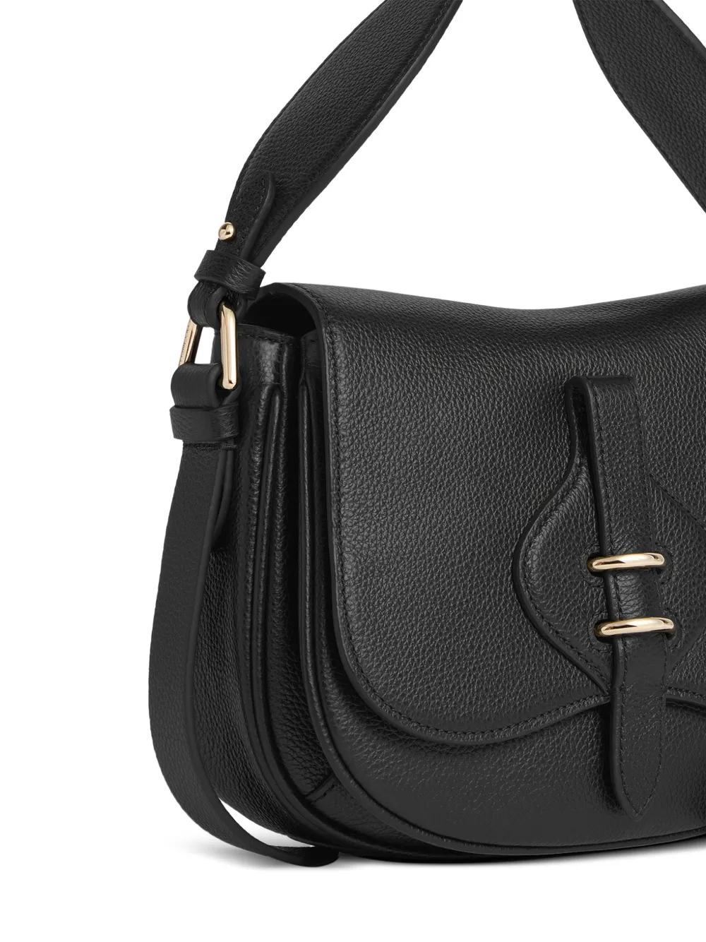 Coccinelle Mavery kleine schoudertas met gespdetail Zwart