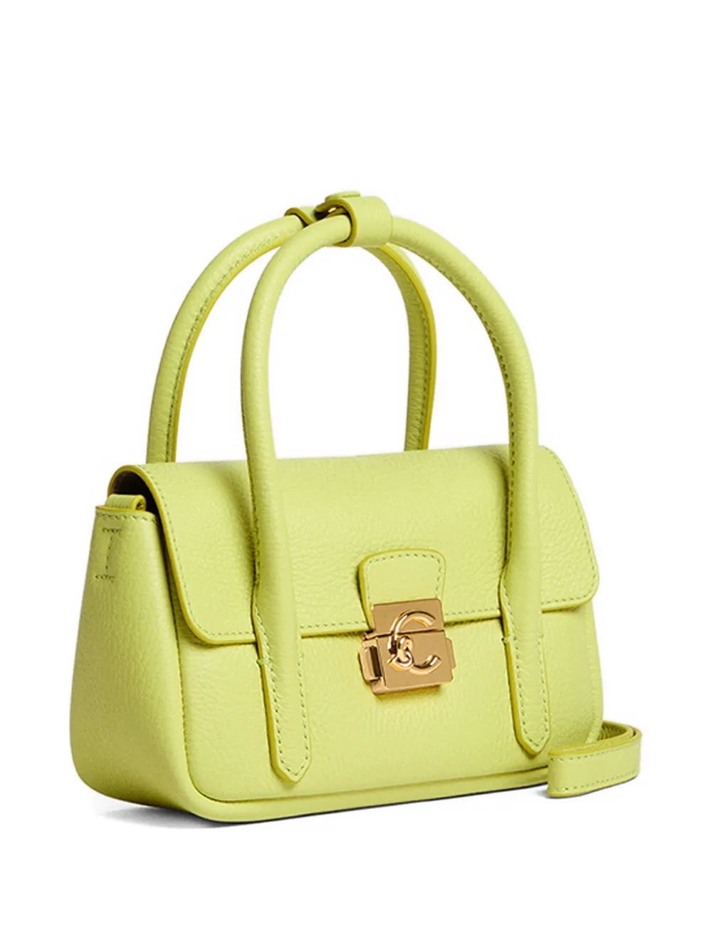 Coccinelle Mini-crossbodytas met handvat Groen