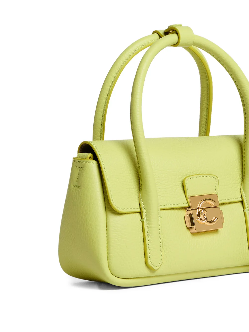 Coccinelle Mini-crossbodytas met handvat Groen