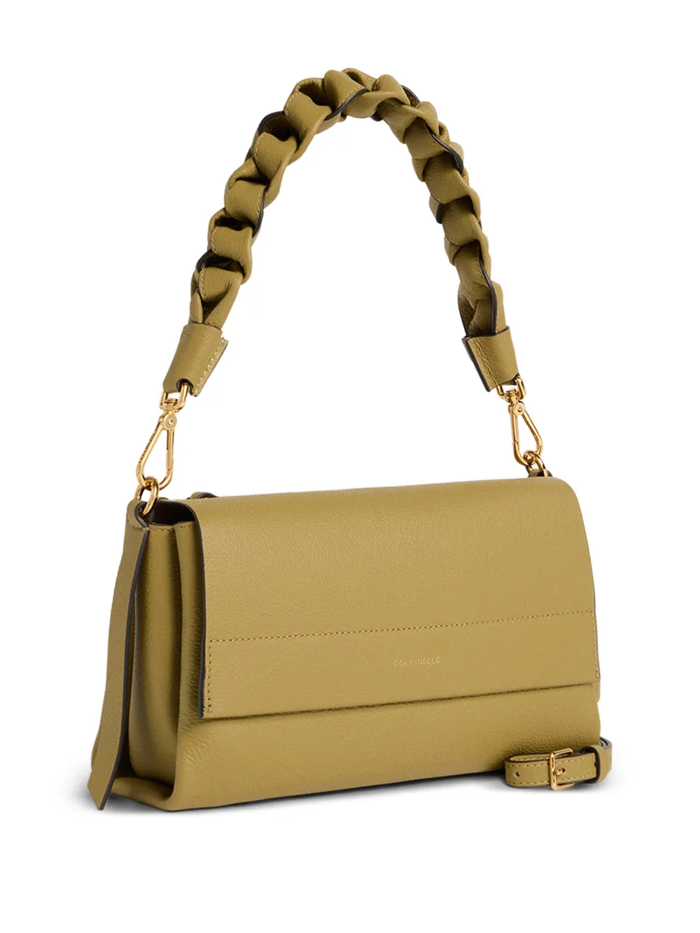 Coccinelle braided-handle shoulder bag - Groen