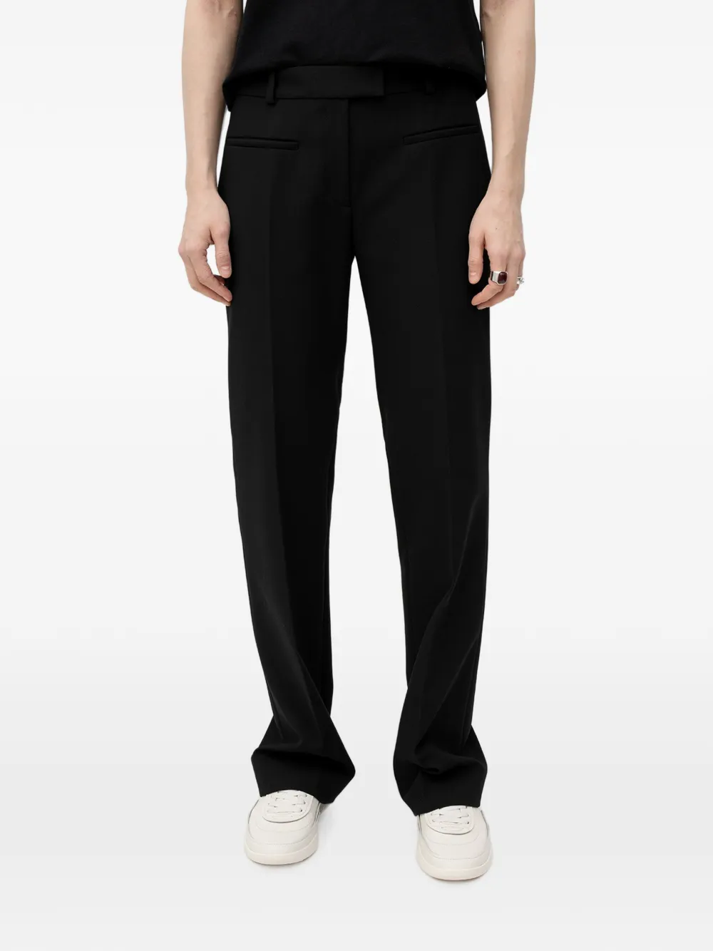 HUGO Pantaloni sartoriali con pieghe - Nero