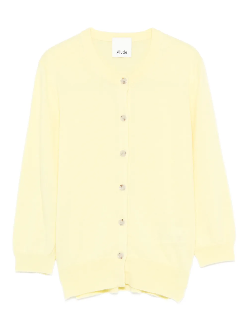 Allude buttoned cardigan - Yellow