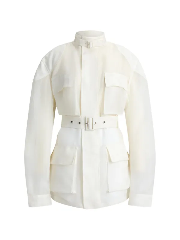 Ralph Lauren Collection Zaria Belted Jacket in Neutrals