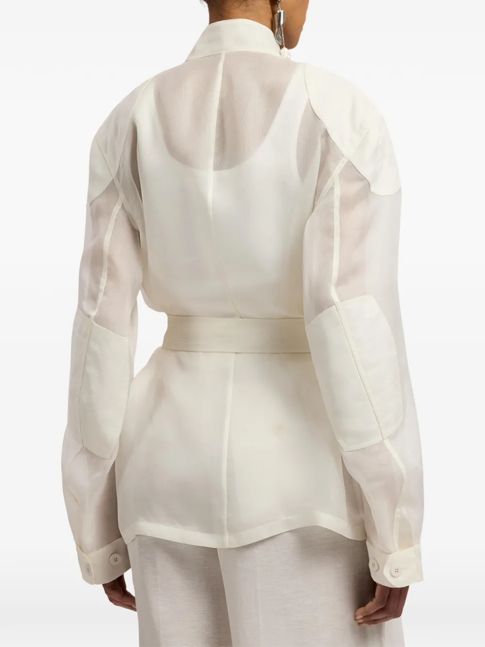 Ralph Lauren Collection Zaria jack met ceintuur Beige