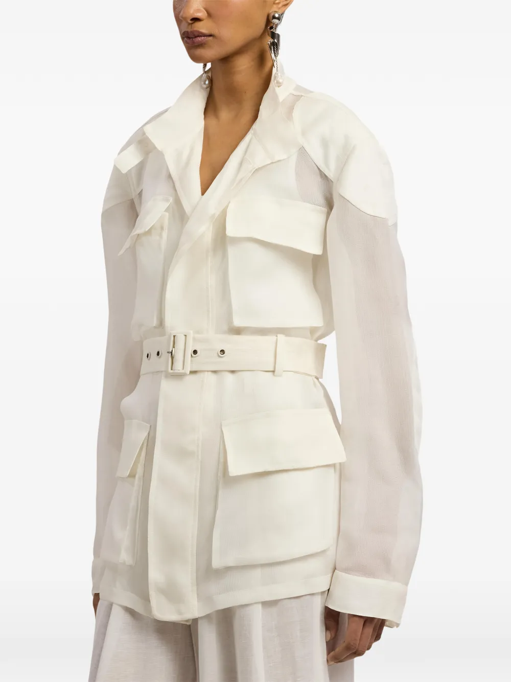 Ralph Lauren Collection Zaria jack met ceintuur Beige